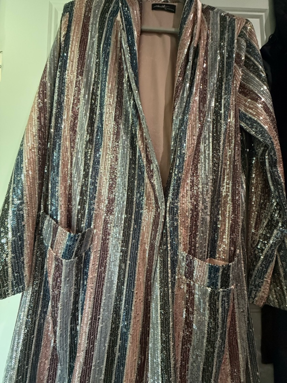 Sequin Tunic Blazer